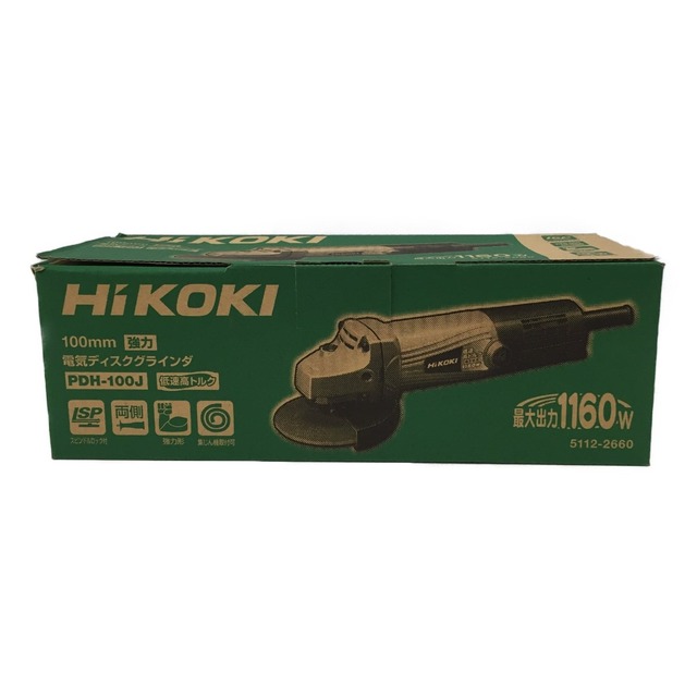 △△HiKOKI ハイコーキ 電気ディスクグラインダ　100ｍｍ PDH-100J