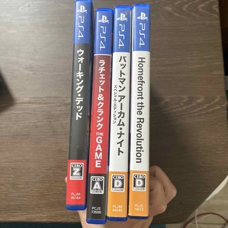 プレイステーション4(PlayStation4)の【PS4】ゲームソフト　タイトル4作品(家庭用ゲームソフト)