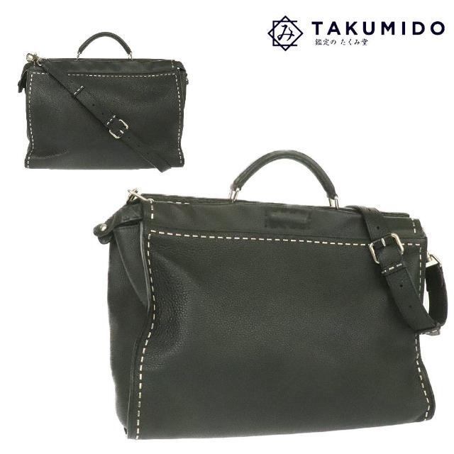 FENDI - フェンディ 2WAYバッグ セレリア ピーカブー 中古 ブラック