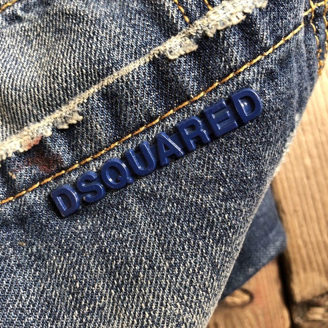 DSQUARED2 ディースクエアード ハイビスカスプリントデニムパンツ 48