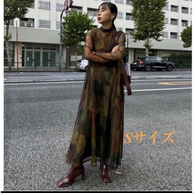 Ameri VINTAGE(アメリヴィンテージ)のameri vintage ドレス UND GYPSUM ART DRESS S レディースのワンピース(ロングワンピース/マキシワンピース)の商品写真