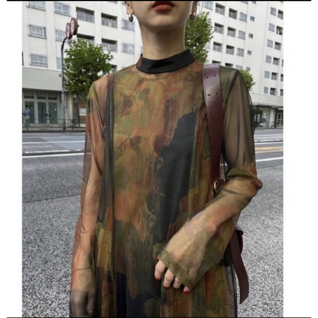 Ameri VINTAGE(アメリヴィンテージ)のameri vintage ドレス UND GYPSUM ART DRESS S レディースのワンピース(ロングワンピース/マキシワンピース)の商品写真