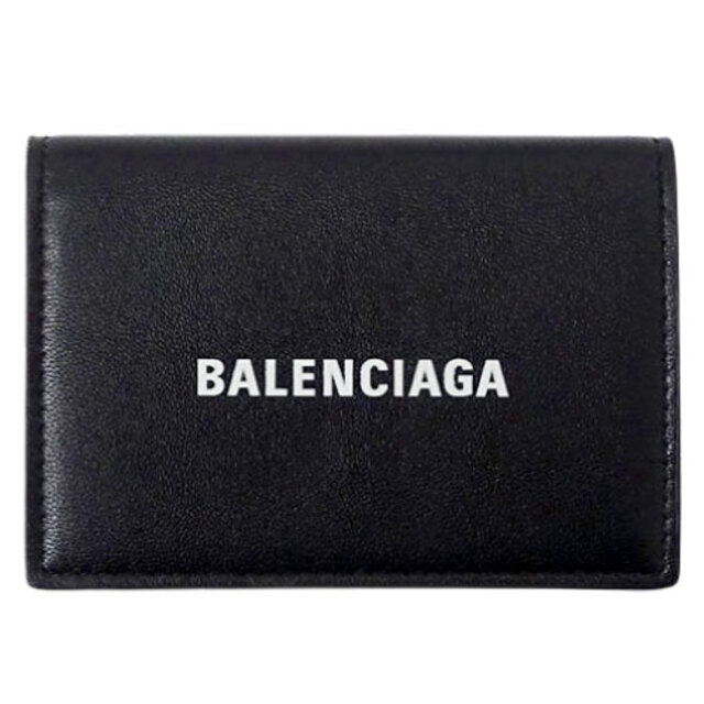 バレンシアガ BALENCIAGA 財布 レディース メンズ ブランド 三つ折り財布 エブリデイ レザー ブラック 黒 594312 コンパクト ウォレット 小さめ 小ぶり