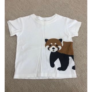 ムジルシリョウヒン(MUJI (無印良品))の【無印良品】レッサーパンダTシャツ【サイズ80】(Ｔシャツ)