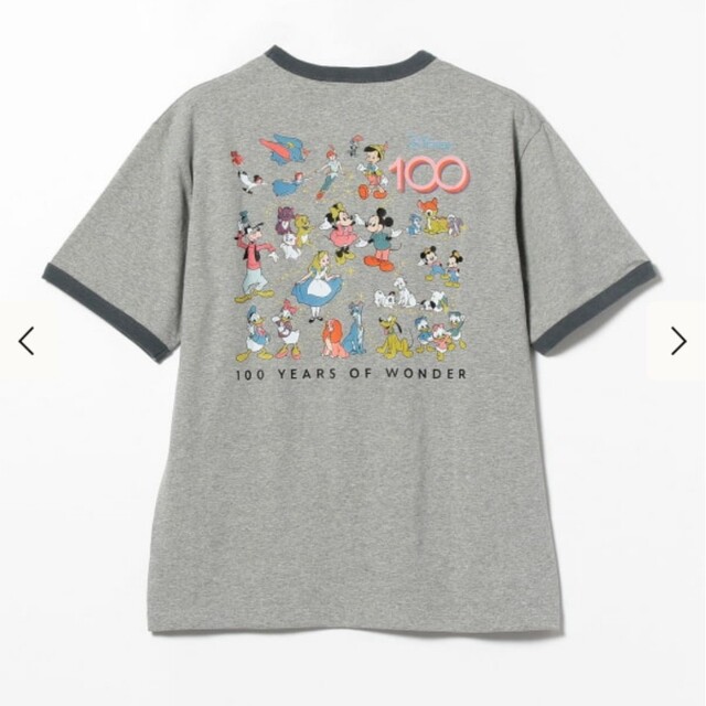 Champion×BEAMS/Disney 100th リンガーTシャツ