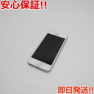 アイフォーン(iPhone)の美品 SIMフリー iPhoneSE 64GB シルバー (スマートフォン本体)