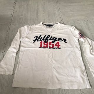 トミーヒルフィガー(TOMMY HILFIGER)のtommy hilfigerトミーヒルフィガー　ロンT  長袖　ロゴ XL(Tシャツ/カットソー(七分/長袖))