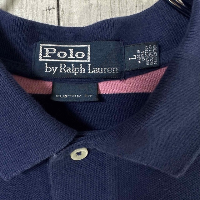 Ralph Lauren ラルフローレン ポロシャツ L 刺繍ロゴ ワンポイント-