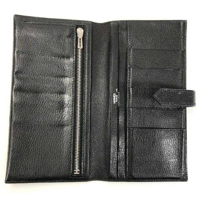 エルメス ベアン 黒 リザード-