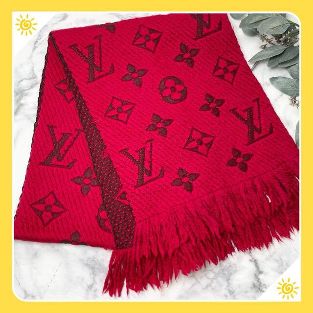 マフラー/ショール 美品☆ルイヴィトンモノグラム エシャルプロゴ