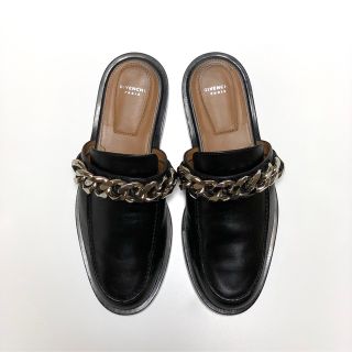 GIVENCHY - ☆良品 ジバンシー シルバーチェーン レザー ミュール
