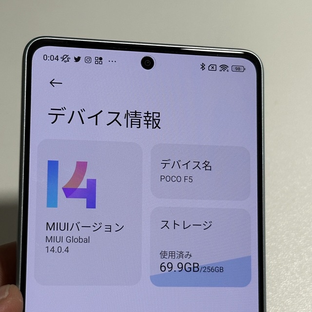POCO F5 Redmi Note12 Turbo 8GB 256GBの通販 by あおいのお店|ラクマ