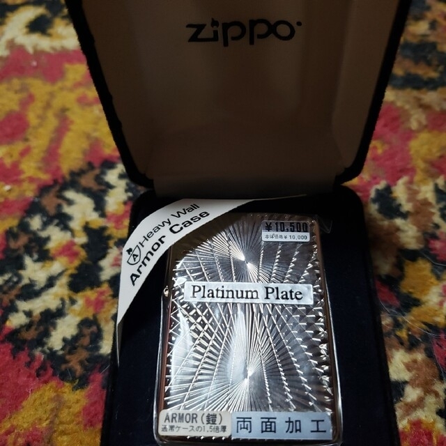 ZIPPO platinum plate Armor鎧 新品未使用未開封