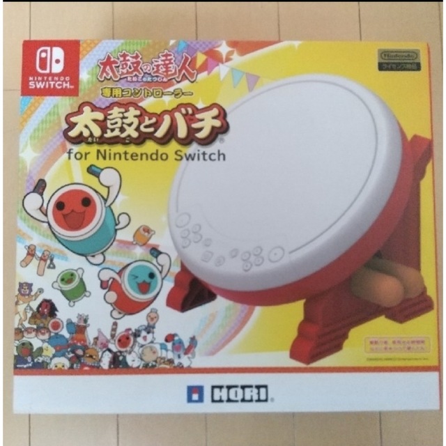 Nintendo Switch(ニンテンドースイッチ)の太鼓の達人　太鼓とバチ　専用コントローラー エンタメ/ホビーのゲームソフト/ゲーム機本体(家庭用ゲームソフト)の商品写真