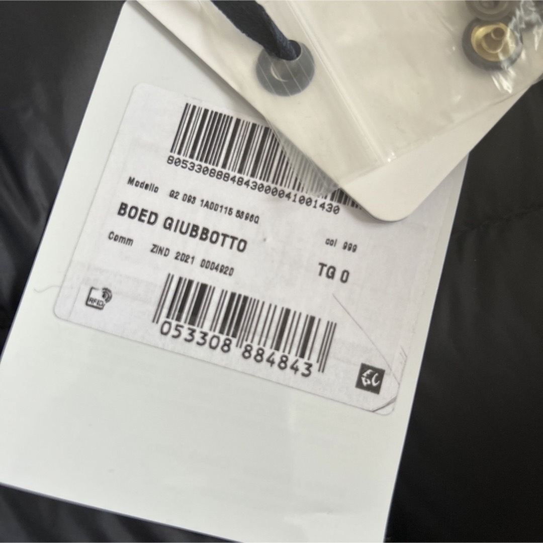MONCLER(モンクレール)の美品 モンクレール BOED ゴージャスファー付き ブラック サイズ0  レディースのジャケット/アウター(ダウンジャケット)の商品写真