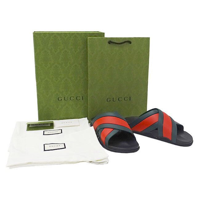 Gucci - グッチ GUCCI サンダル メンズ ラバー シェリー 630326