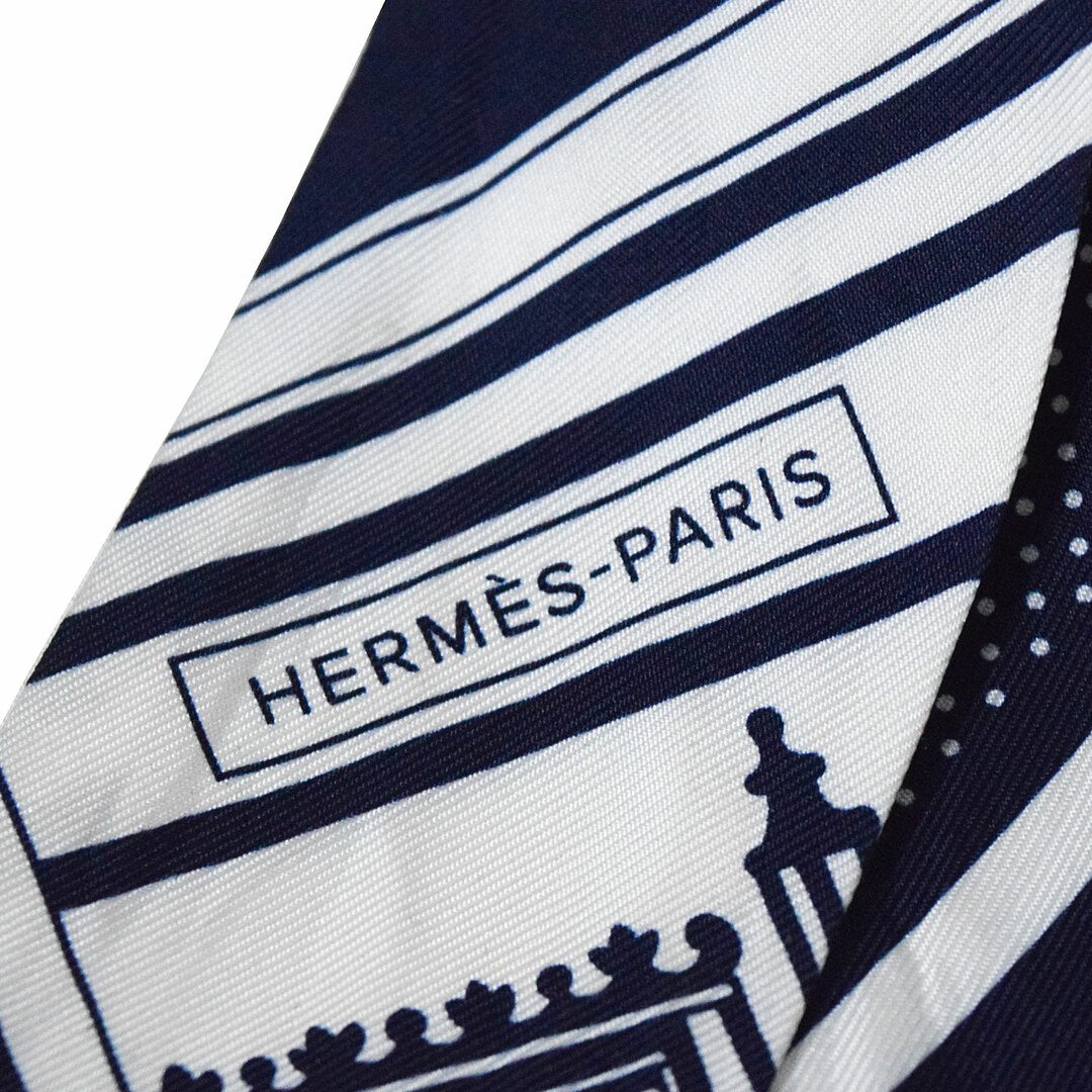 HERMES エルメス  ツイリー ジョージワシントンの馬車 デタイユ  レディース スカーフ 1