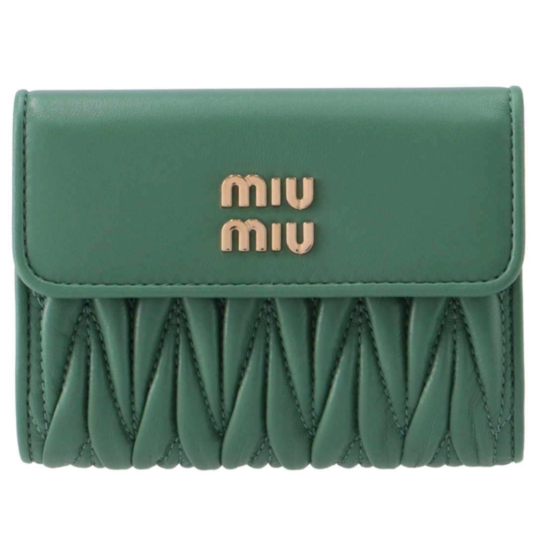 ミュウミュウ MIU MIU 財布 二つ折り マテラッセ 折りたたみ 二つ折り財布 5ML002 2FPP 092