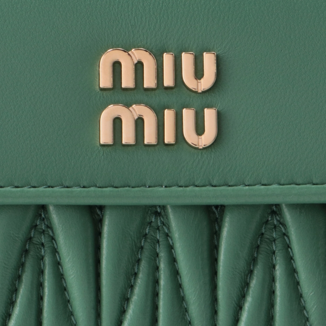 ミュウミュウ MIU MIU 財布 二つ折り マテラッセ 折りたたみ 二つ折り財布 5ML002 2FPP