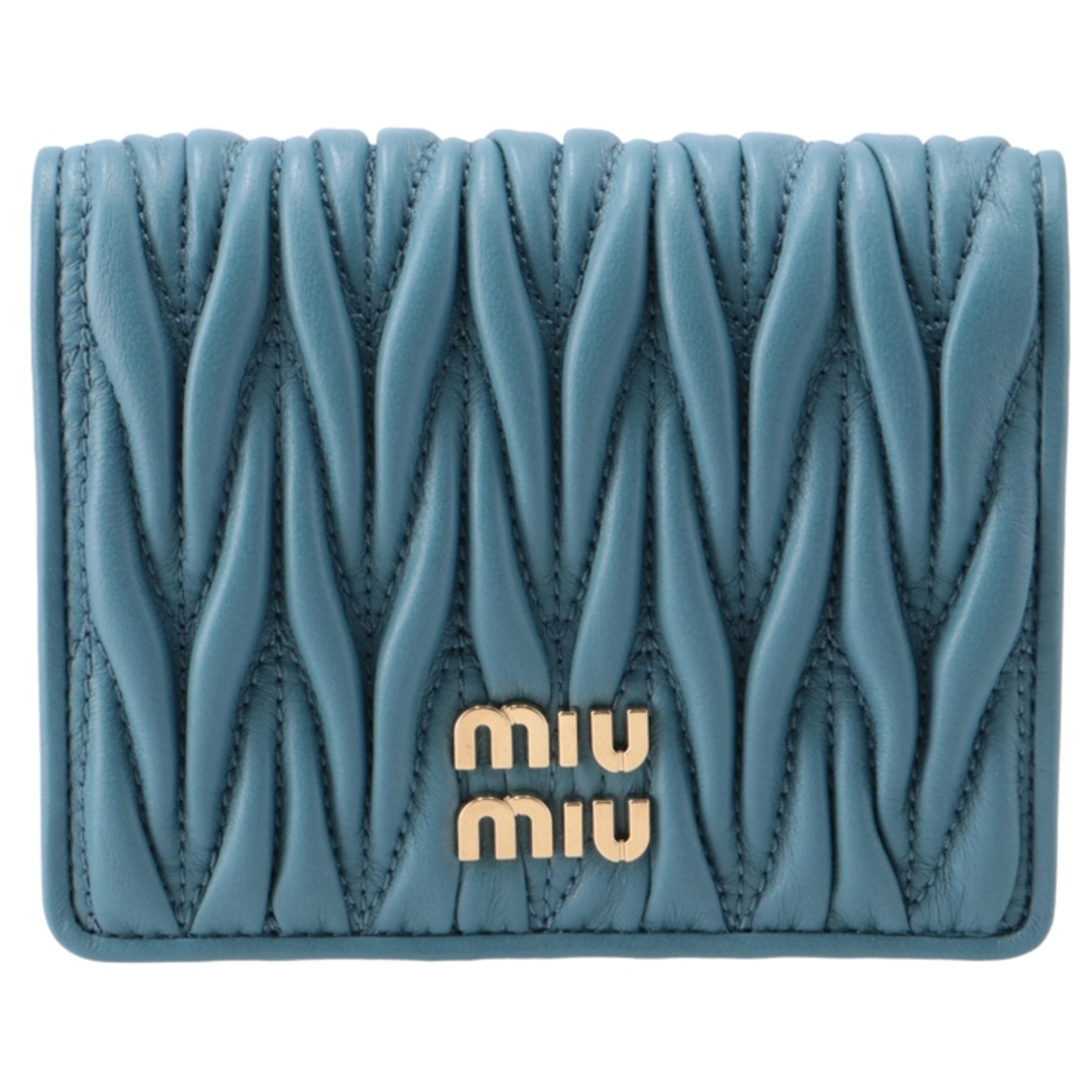 MIU MIU - ミュウミュウ MIU MIU 財布 二つ折り マテラッセ ミニ MIU MIU - ミュウミュウ MIU MIU 財布 二つ折り マテラッセ ミニ