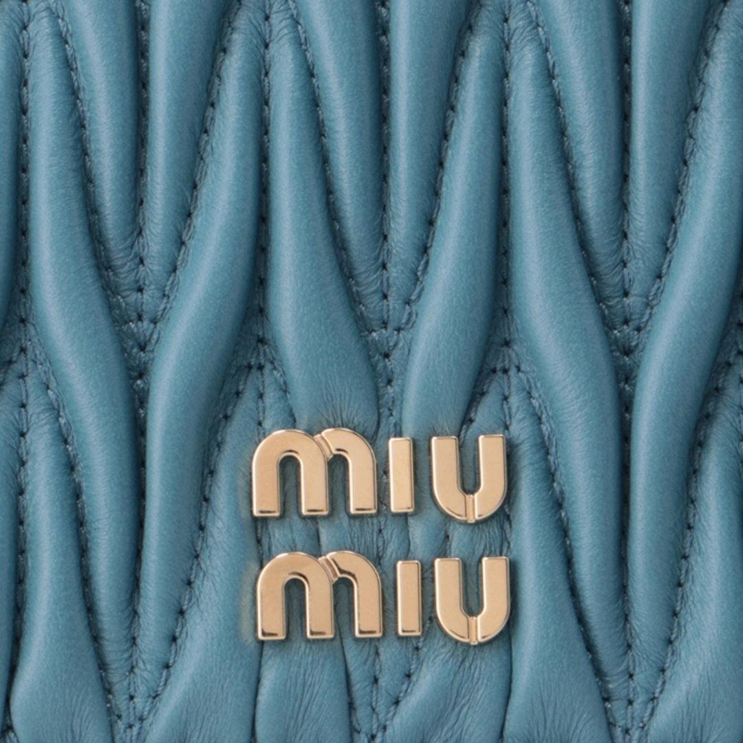 MIU MIU - ミュウミュウ MIU MIU 財布 二つ折り マテラッセ ミニ MIU MIU - ミュウミュウ MIU MIU 財布 二つ折り マテラッセ ミニ