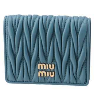 ミュウミュウ(miumiu)のミュウミュウ MIU MIU 財布 二つ折り マテラッセ ミニ財布 ダイヤキルティング 2023年春夏新作 5MV204 2FPP F16(財布)