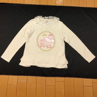 シャーリーテンプル(Shirley Temple)の未使用新品シャーリーテンプル120 バレリーナ　トゥシューズ　カットソー(Tシャツ/カットソー)