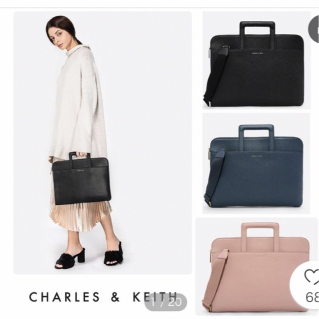 Charles and Keith(チャールズアンドキース)の値下げ　新品　charles& keith バッグ メンズのバッグ(ビジネスバッグ)の商品写真