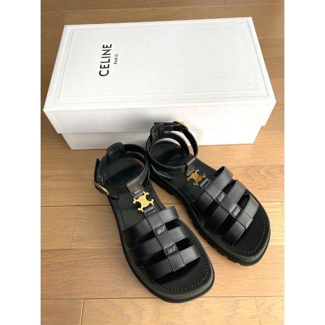 新品【CELINE】セリーヌ グルカサンダル ブラック 36 | フリマアプリ ラクマ