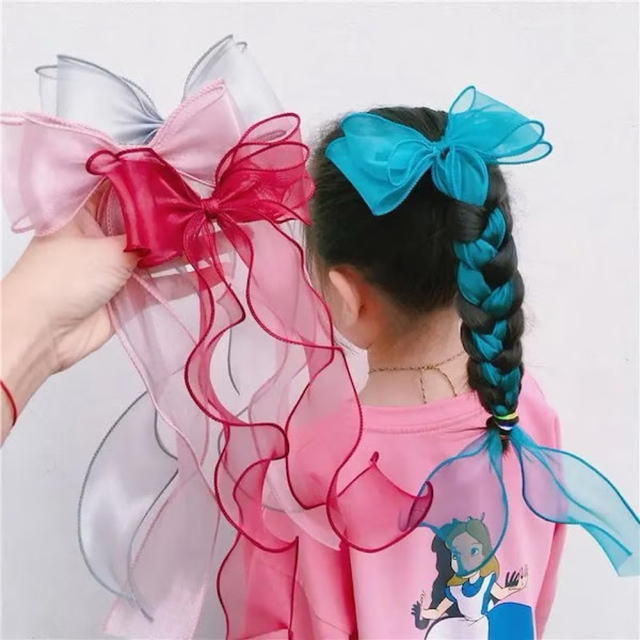 子供 ヘアピン リボン ヘアアクセサリー プリンセス　6色セット レディースのヘアアクセサリー(バレッタ/ヘアクリップ)の商品写真