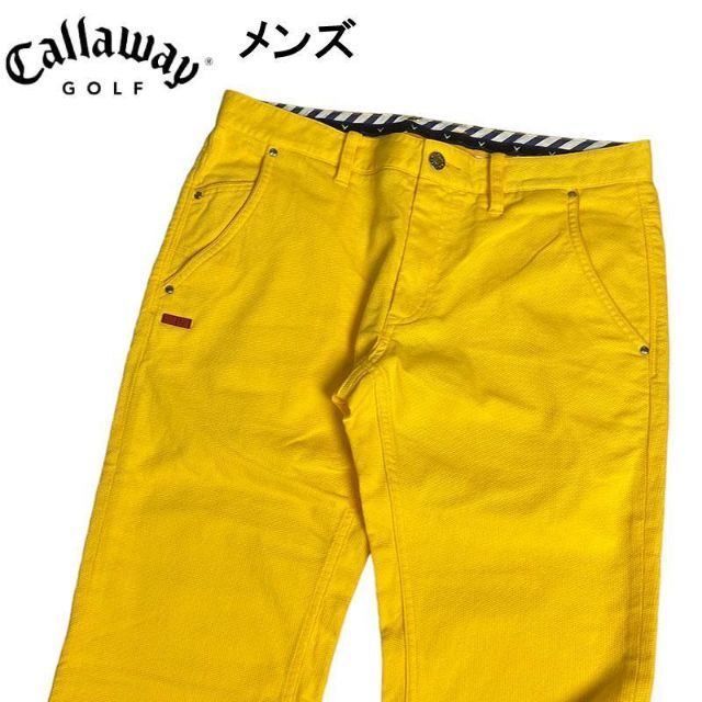 CALLAWAY キャロウェイ レッドレーベル ストレッチ パンツ イエロー L