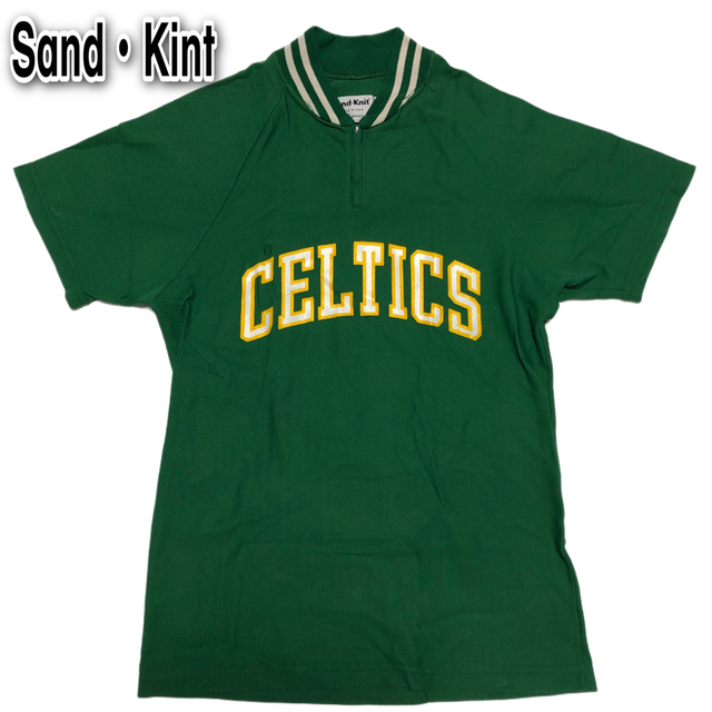 US 90s【 Sand・Kint 】ハーフジップTシャツ メンズのトップス(Tシャツ/カットソー(半袖/袖なし))の商品写真