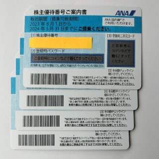 エーエヌエー(ゼンニッポンクウユ)(ANA(全日本空輸))のＡＮＡ株主優待券(その他)