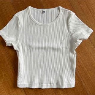 ユニクロ(UNIQLO)の【UNIQLO】リブクロップドT(Tシャツ(半袖/袖なし))