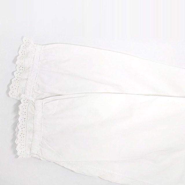 nest Robe(ネストローブ)の1900年代✨フランス製 ヴィンテージ フリルカラー 刺繍 長袖コットンブラウス レディースのトップス(シャツ/ブラウス(長袖/七分))の商品写真