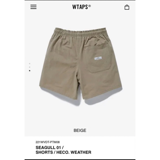 W)taps - 最安値 WTAPS 22SS SEAGULL 01 ダブルタップス ショーツの