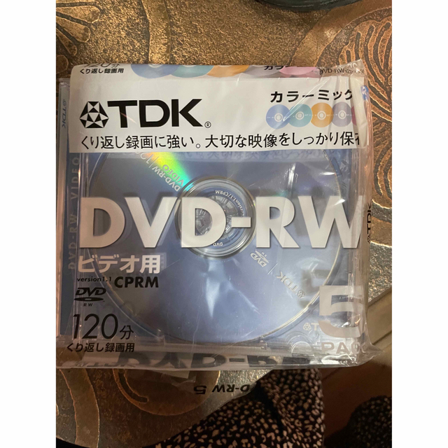 TDK(ティーディーケイ)のDVD-RW 3枚セット エンタメ/ホビーのDVD/ブルーレイ(その他)の商品写真