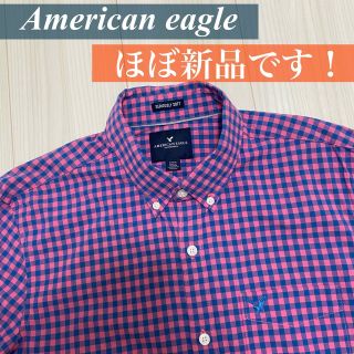 アメリカンイーグル(American Eagle)の超美品★アメリカンイーグル　チェックシャツ　メンズ　オックスフォード　ワイシャツ(シャツ)