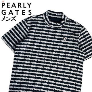 PEARLY GATES パーリーゲイツ 半袖ハイネックTシャツ 1 ネイビー