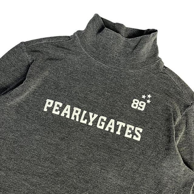 PEARLY GATES(パーリーゲイツ)のPEARLY GATES パーリーゲイツ  ハイネック長袖Tシャツ  グレー 1 スポーツ/アウトドアのゴルフ(ウエア)の商品写真