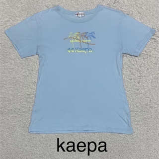 ケイパ(Kaepa)のセール中　kaepa ケイパ　コットンTシャツ　ブルーTシャツ　半袖Tシャツ(Tシャツ(半袖/袖なし))