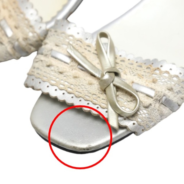 サンダル シルバー レディースの靴/シューズ(サンダル)の商品写真