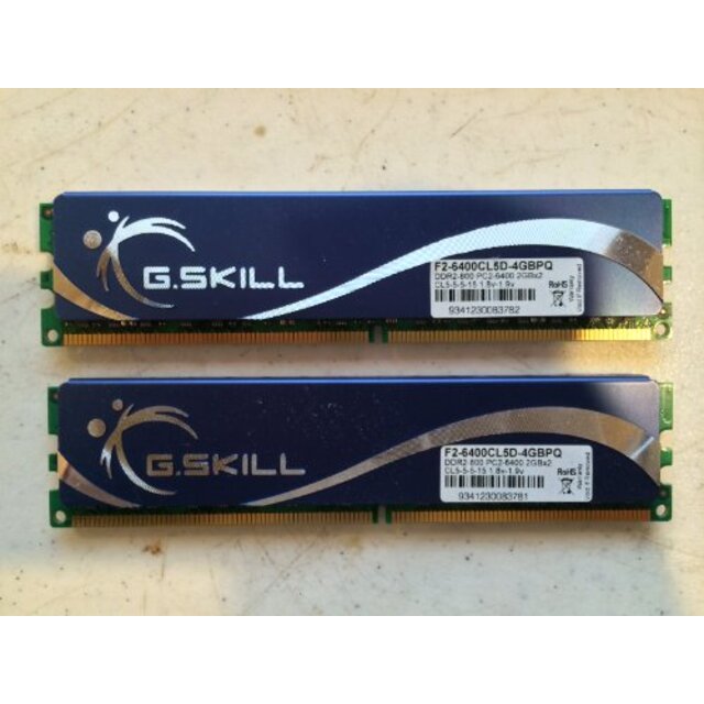 【中古】G.Skill DDR2 4GB PC 800 CL5 KIT (2x2 wgteh8f
