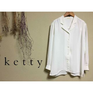 ケティ(ketty)のketty / ケティ 長袖シャツ　オフホワイト　ポリエステル　9号(シャツ/ブラウス(長袖/七分))