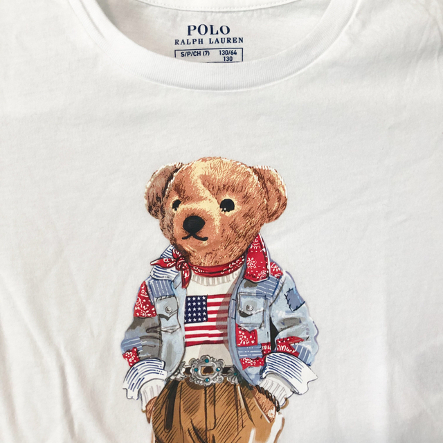 POLO RALPH LAUREN(ポロラルフローレン)の新作◇ラルフローレン ポロベア コットン Tee ワンピース S/130 キッズ/ベビー/マタニティのキッズ服女の子用(90cm~)(ワンピース)の商品写真