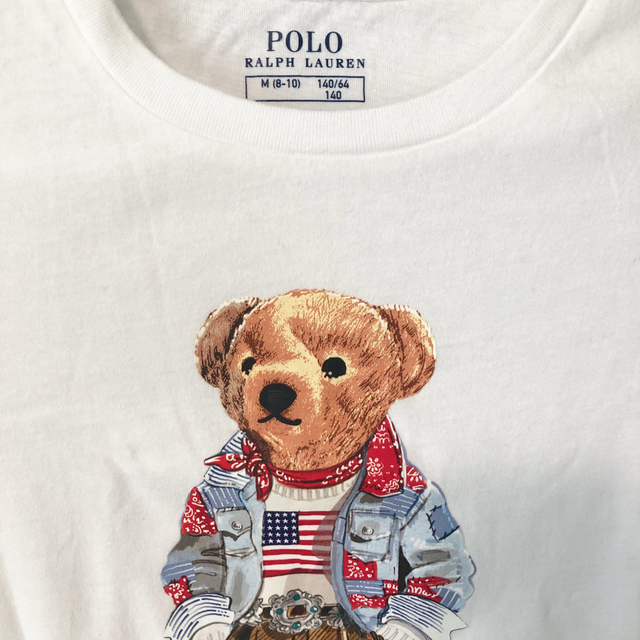 POLO RALPH LAUREN(ポロラルフローレン)の新作◇ラルフローレン ポロベア コットン Tee ワンピース M/140 キッズ/ベビー/マタニティのキッズ服女の子用(90cm~)(ワンピース)の商品写真