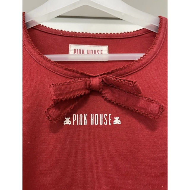 PINK HOUSE(ピンクハウス)のPINKHOUSE 赤 半袖Tシャツ Mサイズ  レディースのトップス(Tシャツ(半袖/袖なし))の商品写真