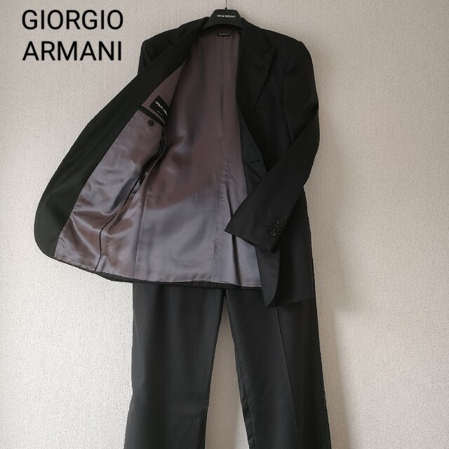 GIORGIO ARMANI ジョルジオアルマーニ　スーツ上下 | フリマアプリ ラクマ
