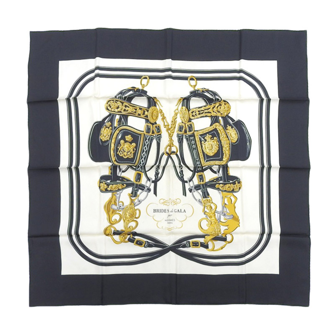 HERMES - エルメス HERMES カレ90 スカーフ 「式典用の馬勒 HERMES - エルメス HERMES カレ90 スカーフ 「式典用の馬勒