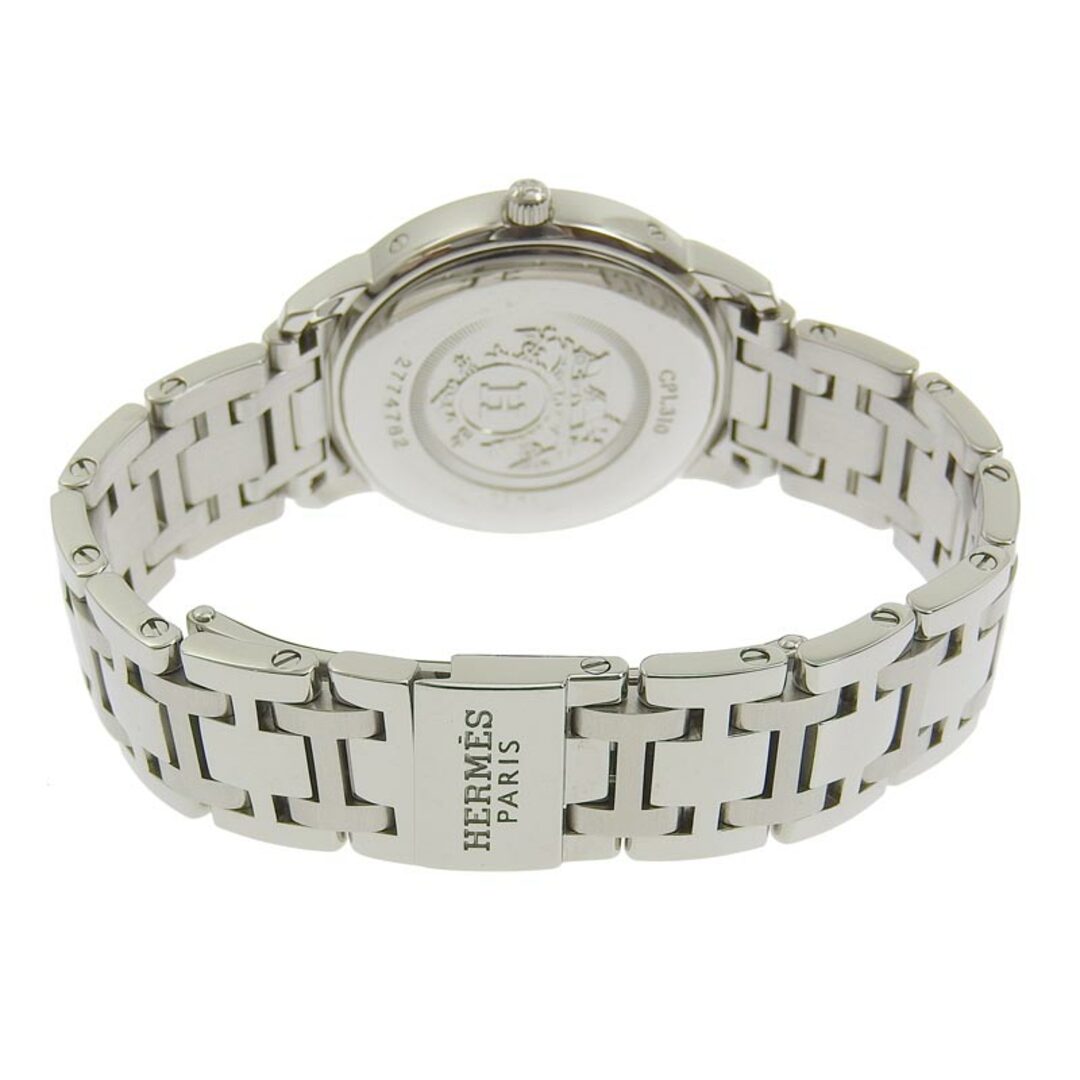 Hermes(エルメス)のエルメス HERMES クリッパー レディース クォーツ 腕時計 SS ホワイト レディースのファッション小物(腕時計)の商品写真